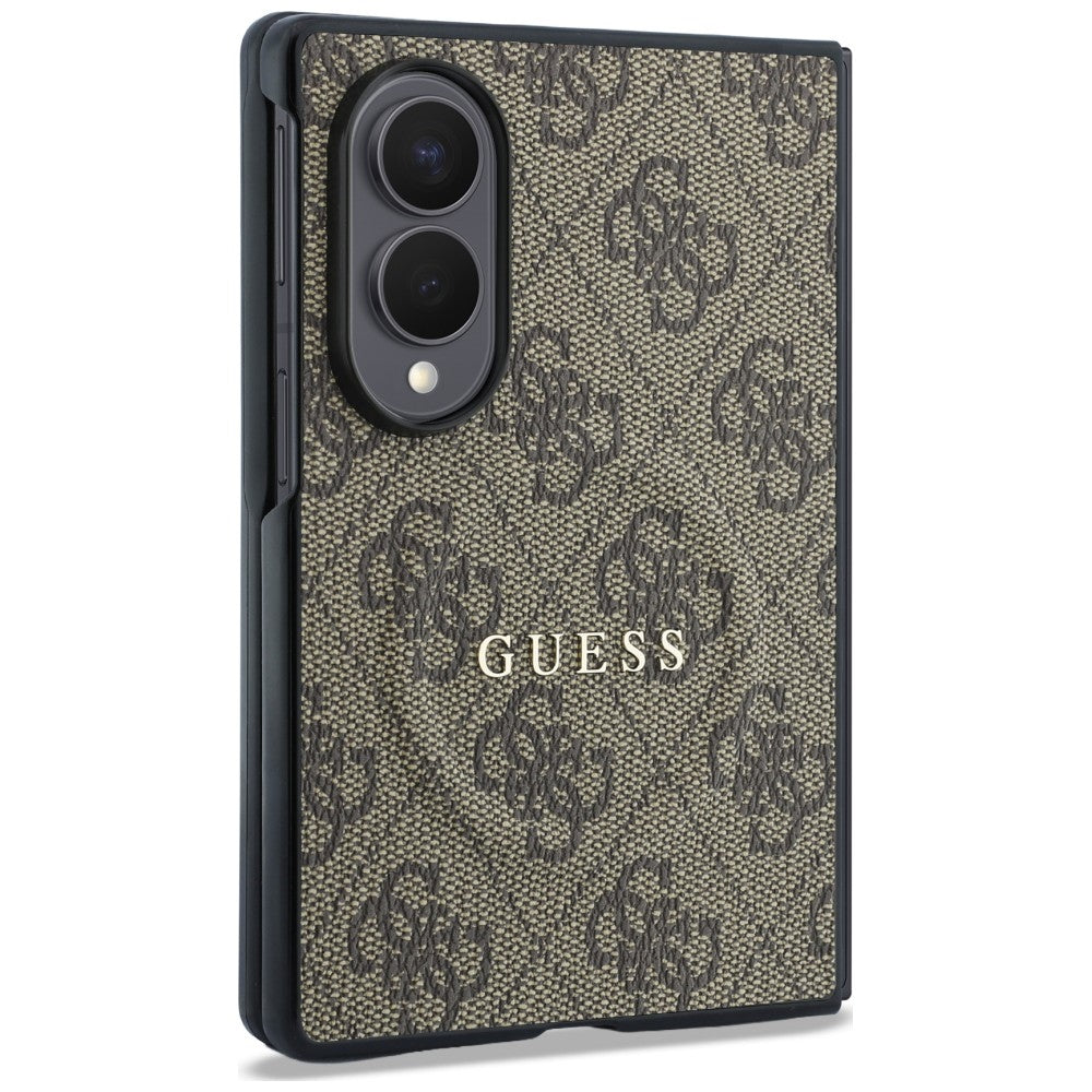 MagSafe Case for Samsung Galaxy Z Fold8 F971, Guess, 4G Leather Classic, Brown