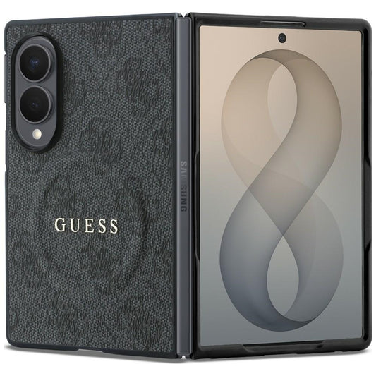 MagSafe-Hülle für Samsung Galaxy Z Fold8 F971, Guess, 4G Leather Classic, Schwarz