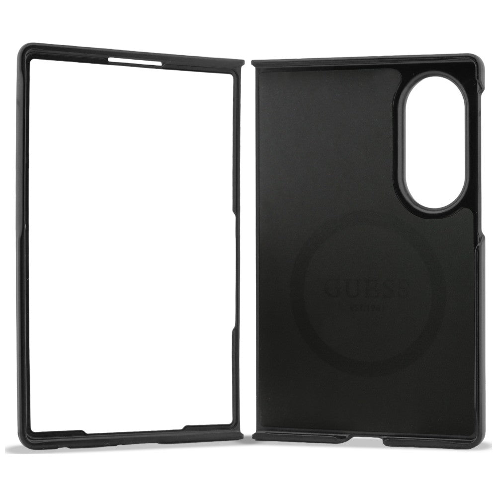 MagSafe-Hülle für Samsung Galaxy Z Fold8 F971, Guess, 4G Leather Classic, Schwarz