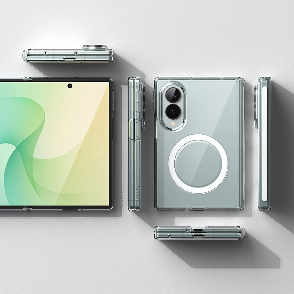 MagSafe Case for Samsung Galaxy Z Fold8 F971, Ringke, Fusion Air Flap, Transparent