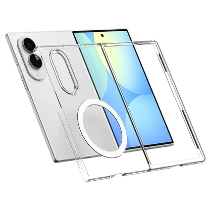 MagSafe Case for Samsung Galaxy Z Fold8 F971, Spigen, Air Skin, Clear White ACS11952
