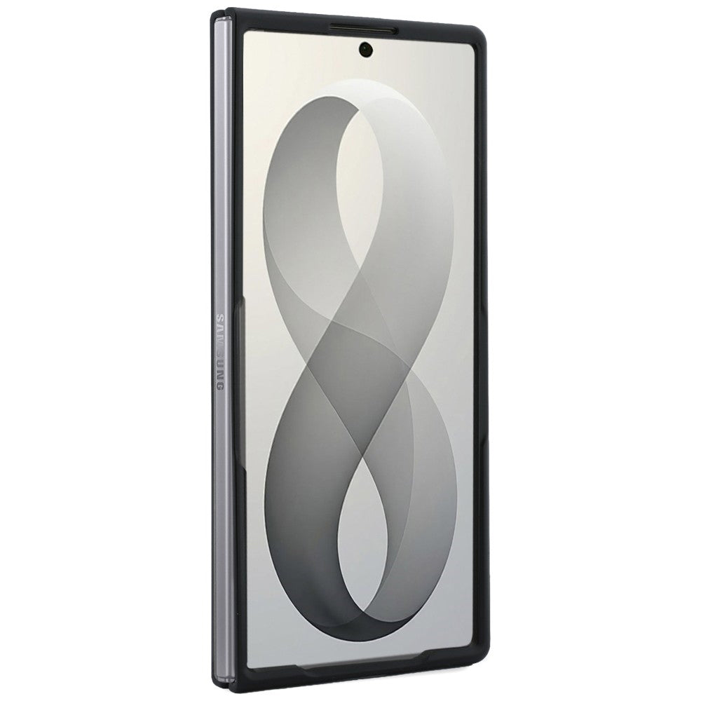 MagSafe Case for Samsung Galaxy Z Fold8 Ultra F976, Guess, Ring Stand Grained Classic Logo, Beige