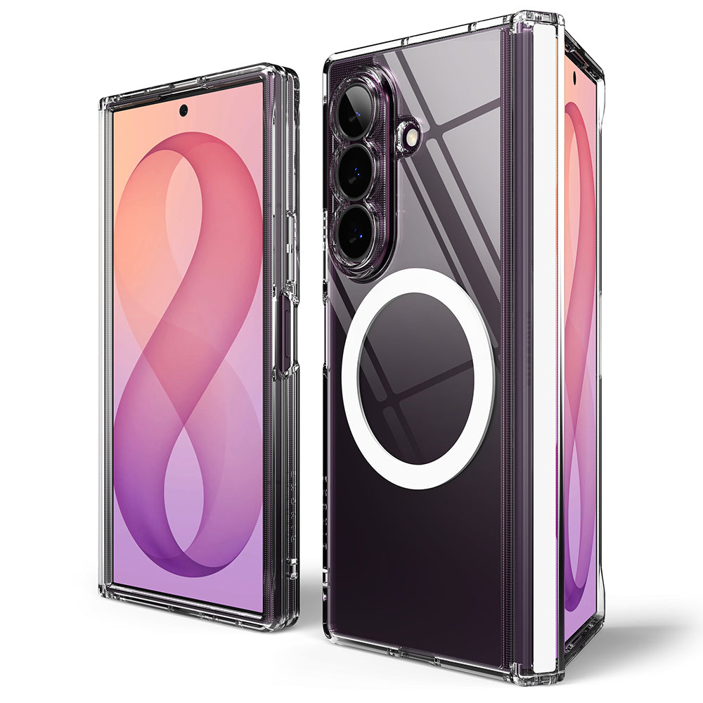 MagSafe Case for Samsung Galaxy Z Fold8 Ultra F976, Ringke, Fusion Flap, Transparent