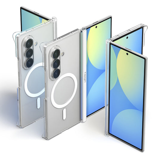 MagSafe-Hülle für Samsung Galaxy Z Fold8 Ultra F976, Spigen, Air Skin Zero, Transparent Weiß ACS11495