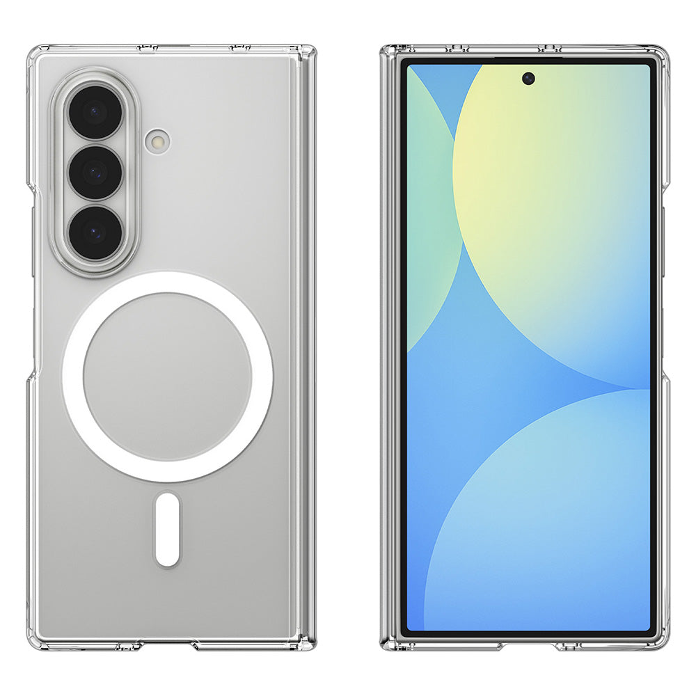 MagSafe Case for Samsung Galaxy Z Fold8 Ultra F976, Spigen, Air Skin Zero, Clear White ACS11495