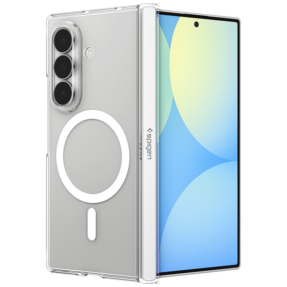 MagSafe Case for Samsung Galaxy Z Fold8 Ultra F976, Spigen, Air Skin Zero, Clear White ACS11495