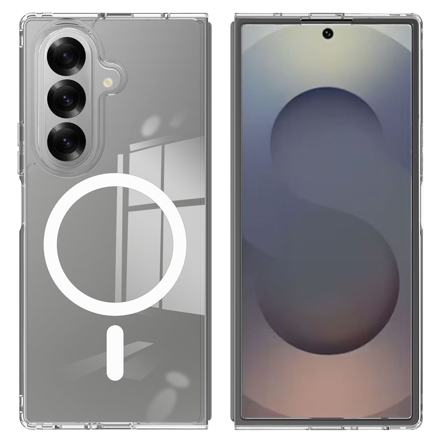 MagSafe Case for Samsung Galaxy Z Fold8 Ultra F976, Techsuit, Pro, Transparent