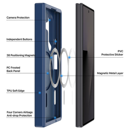 MagSafe-Hülle für Samsung Galaxy Z Fold8 Ultra F976 / Z Fold7 F966, DUX DUCIS, Yind, Schwarz
