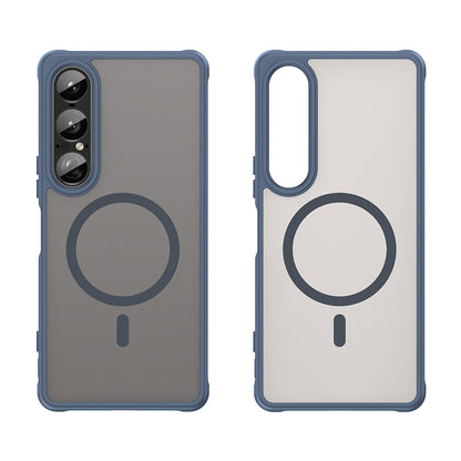MagSafe-Hülle für Sony Xperia 1 VII, Techsuit, HaloFrost II, Marineblau