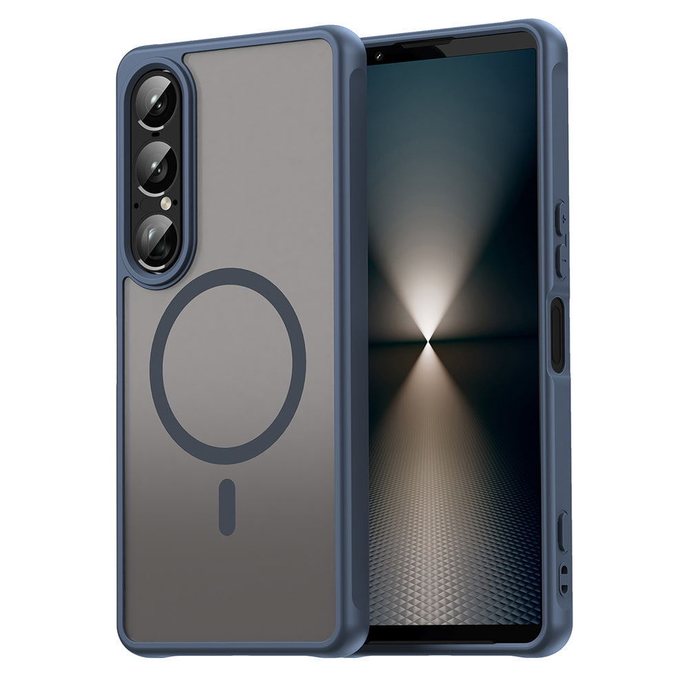 MagSafe-Hülle für Sony Xperia 1 VII, Techsuit, HaloFrost II, Marineblau