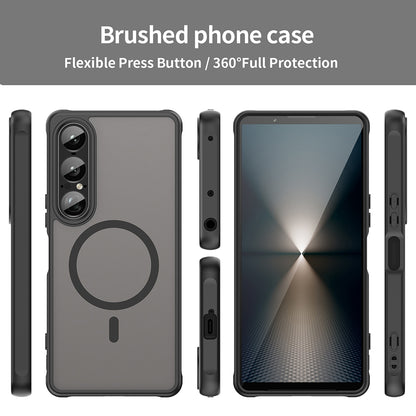 MagSafe-Hülle für Sony Xperia 1 VII, Techsuit, HaloFrost II, Schwarz