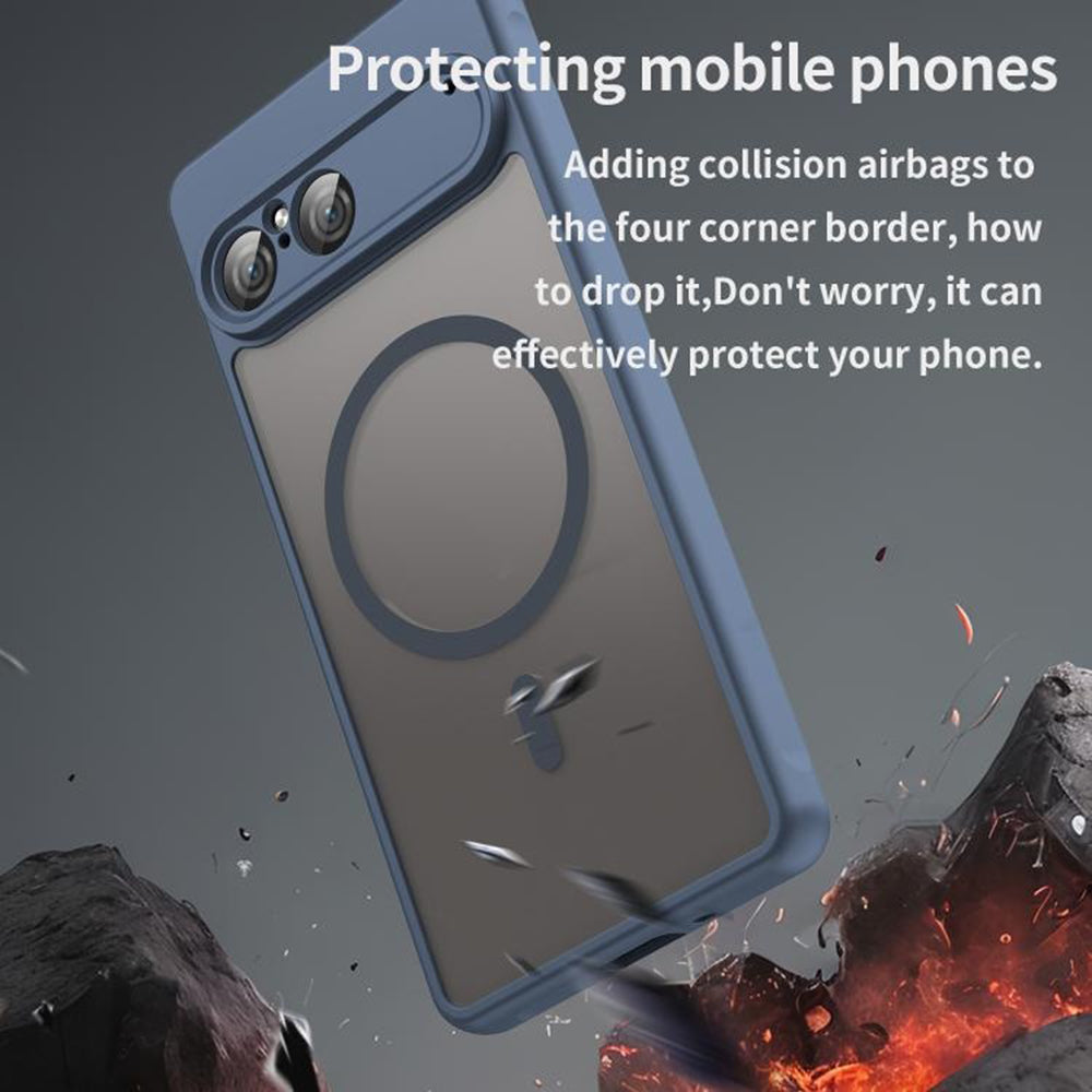 MagSafe Hülle für Sony Xperia 10 VII, Techsuit, HaloFrost II, Marineblau