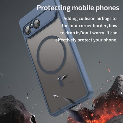 MagSafe Hülle für Sony Xperia 10 VII, Techsuit, HaloFrost II, Marineblau