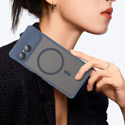 MagSafe Hülle für Sony Xperia 10 VII, Techsuit, HaloFrost II, Marineblau