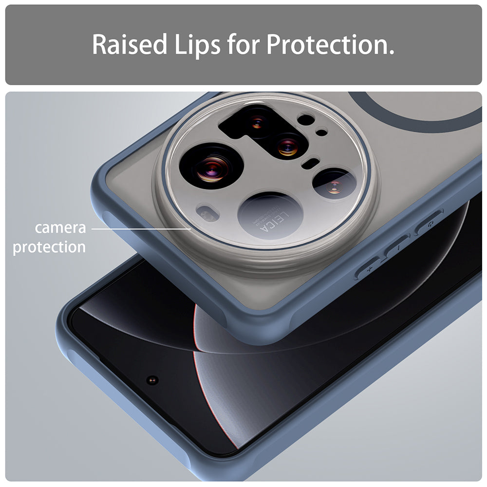 MagSafe-Hülle für Xiaomi 15 Ultra, Techsuit, HaloFrost II, Marineblau