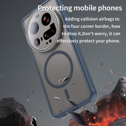 MagSafe-Hülle für Xiaomi 15 Ultra, Techsuit, HaloFrost II, Marineblau