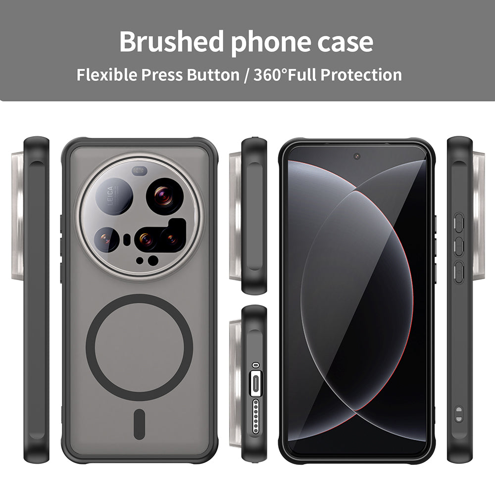 MagSafe-Hülle für Xiaomi 15 Ultra, Techsuit, HaloFrost II, Schwarz