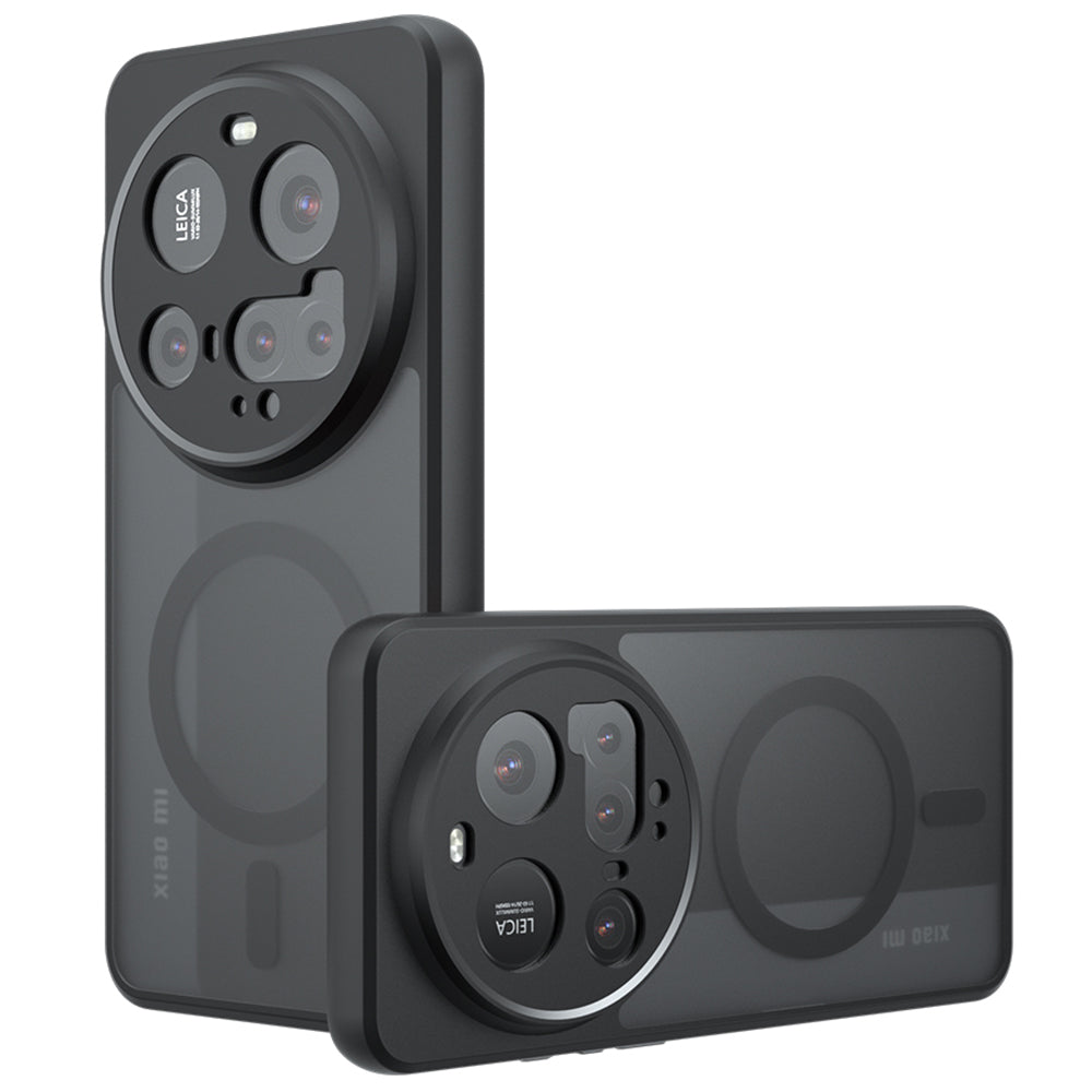 MagSafe-Hülle für Xiaomi 15 Ultra, Techsuit, PureFrost, Satin Schwarz