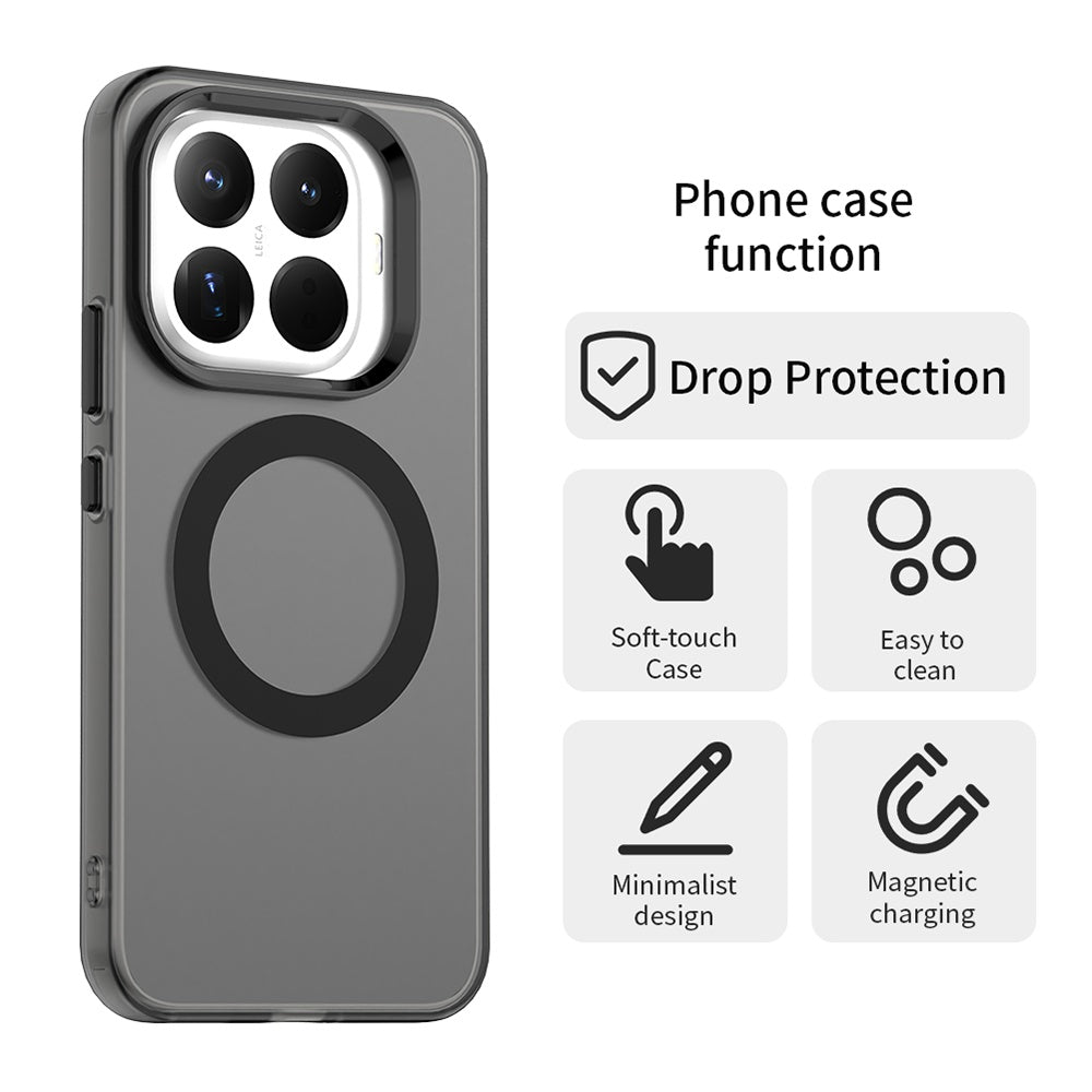 MagSafe Hülle für Xiaomi 15T Pro, Techsuit, CandyCase, Schwarz