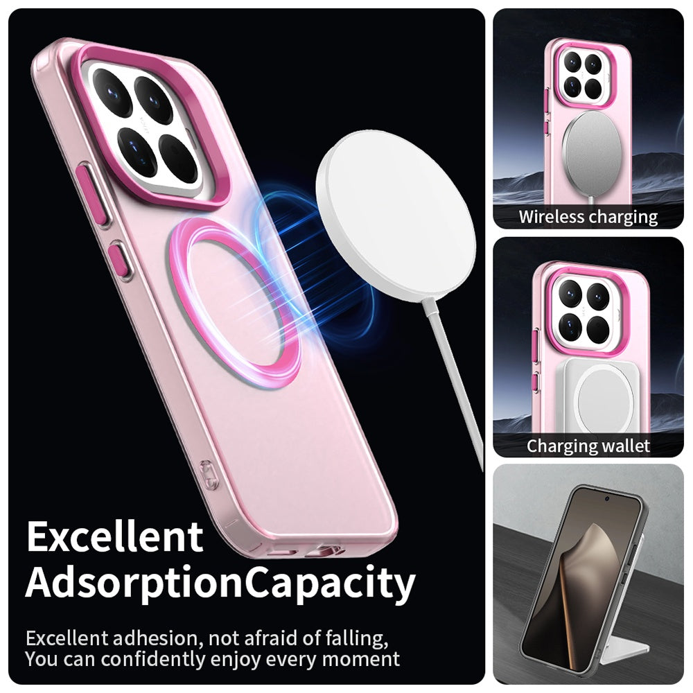 MagSafe Hülle für Xiaomi 15T Pro, Techsuit, CandyCase, Rosa