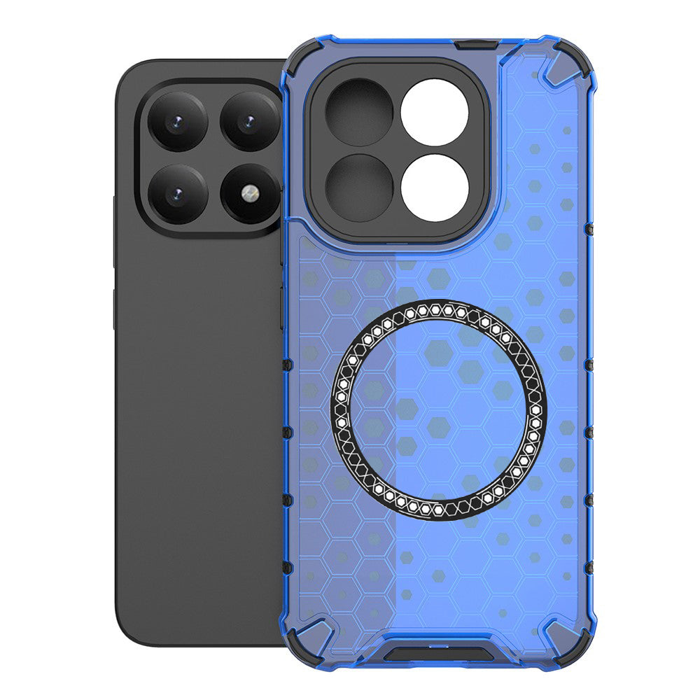 MagSafe Hülle für Xiaomi 15T, Techsuit, HoneyComb Shield, Blau