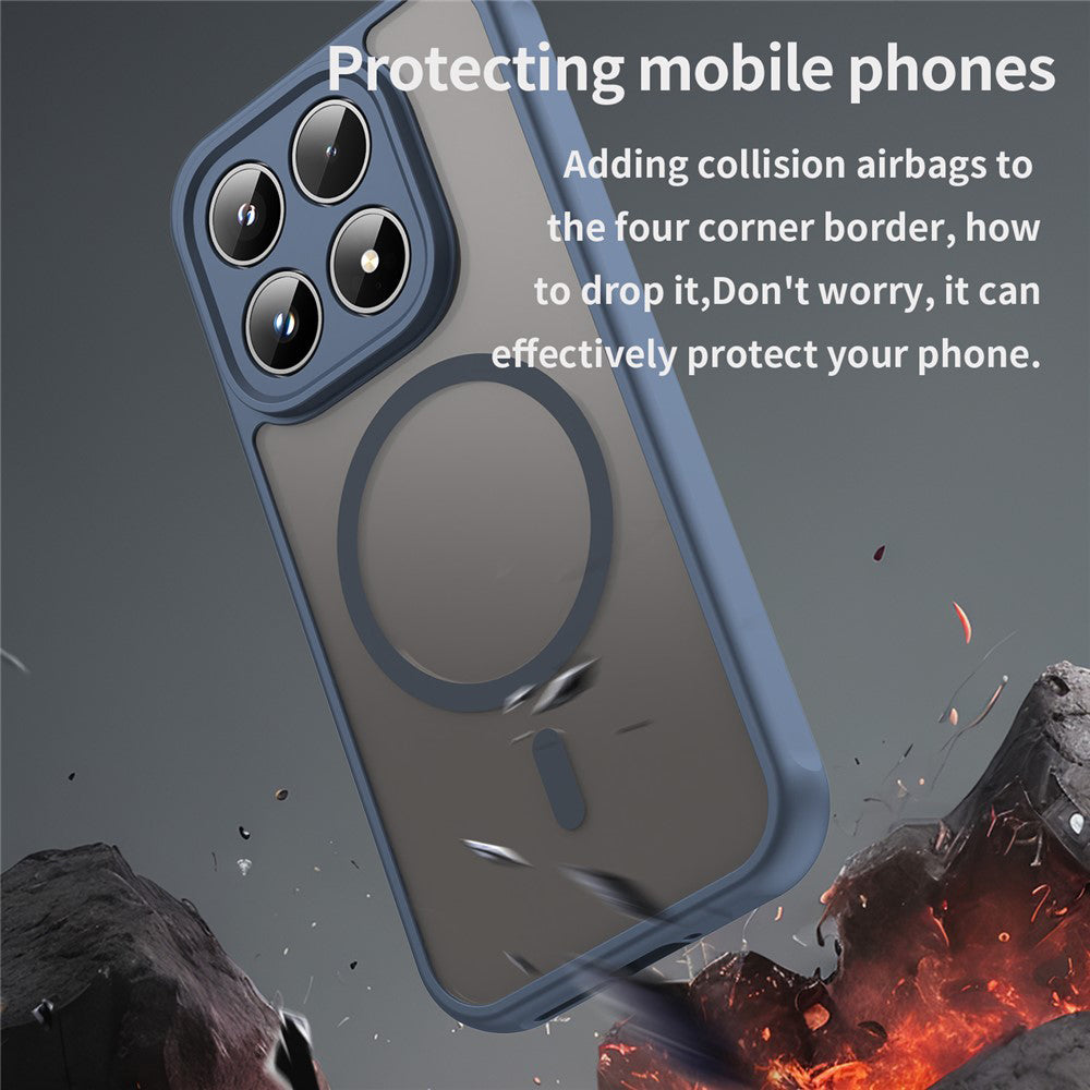 MagSafe Hülle für Xiaomi 17, Techsuit, HaloFrost II, Marineblau