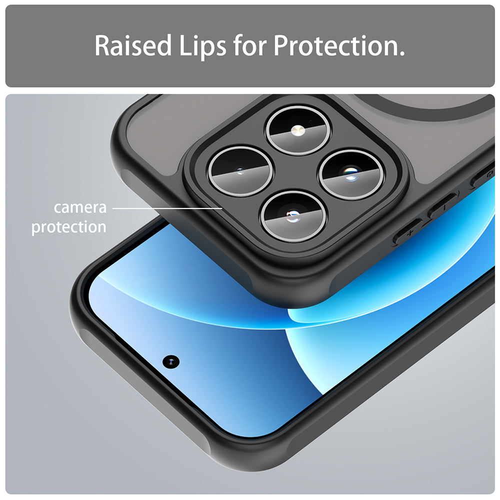 MagSafe Hülle für Xiaomi 17, Techsuit, HaloFrost II, Rosa
