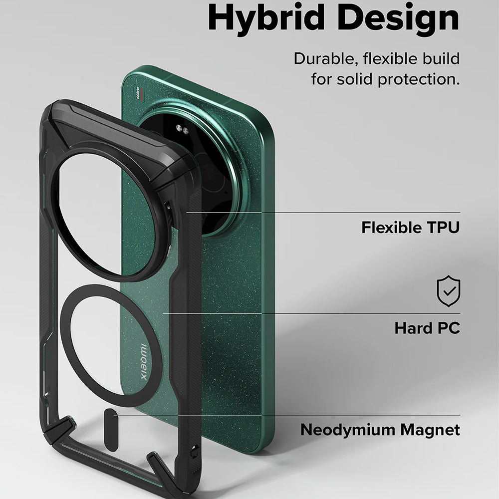 MagSafe-Hülle für Xiaomi 17 Ultra, Ringke, Fusion X, Schwarz