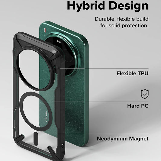 MagSafe-Hülle für Xiaomi 17 Ultra, Ringke, Fusion X, Schwarz