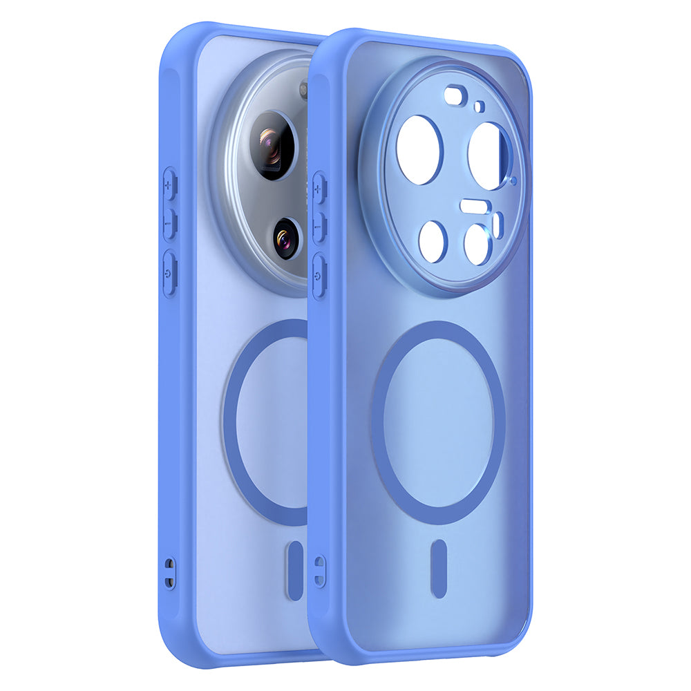 MagSafe Hülle für Xiaomi 17 Ultra, Techsuit, HaloFrost II, Blau