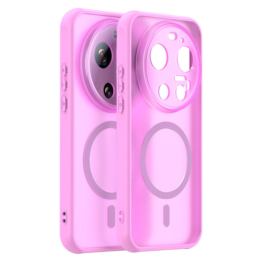 MagSafe Hülle für Xiaomi 17 Ultra, Techsuit, HaloFrost II, Rosa