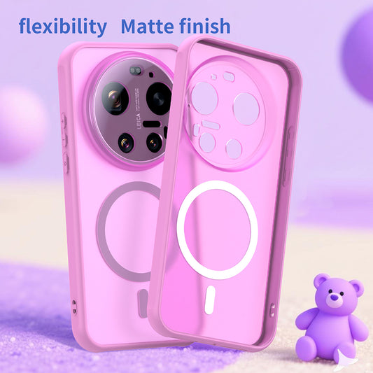 MagSafe Hülle für Xiaomi 17 Ultra, Techsuit, HaloFrost II, Rosa