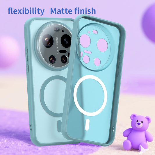 MagSafe Hülle für Xiaomi 17 Ultra, Techsuit, HaloFrost II, Hellgrün