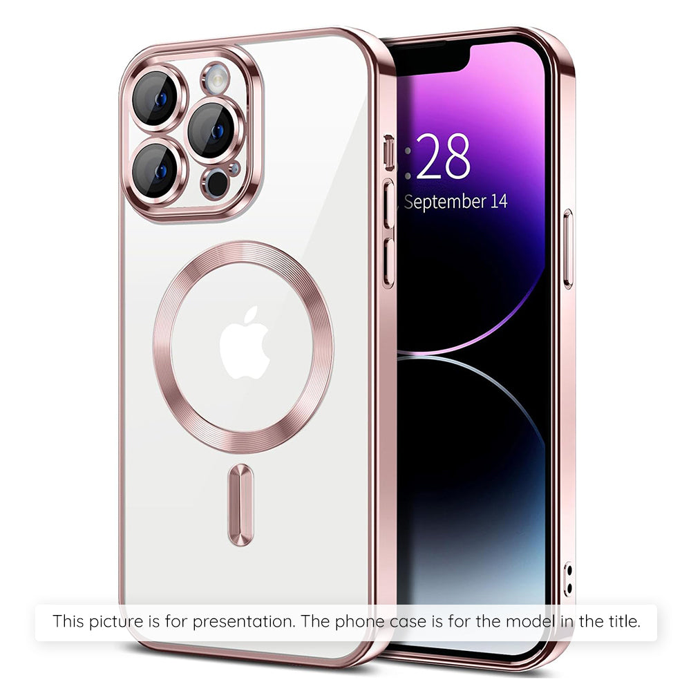 MagSafe-Hülle für Xiaomi 17T, Techsuit, Luxury Crystal, Rosa