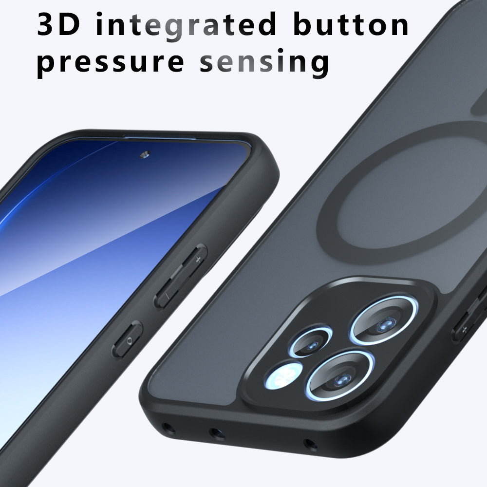 MagSafe-Hülle für Xiaomi 17T, Techsuit, PureFrost, Satin Schwarz