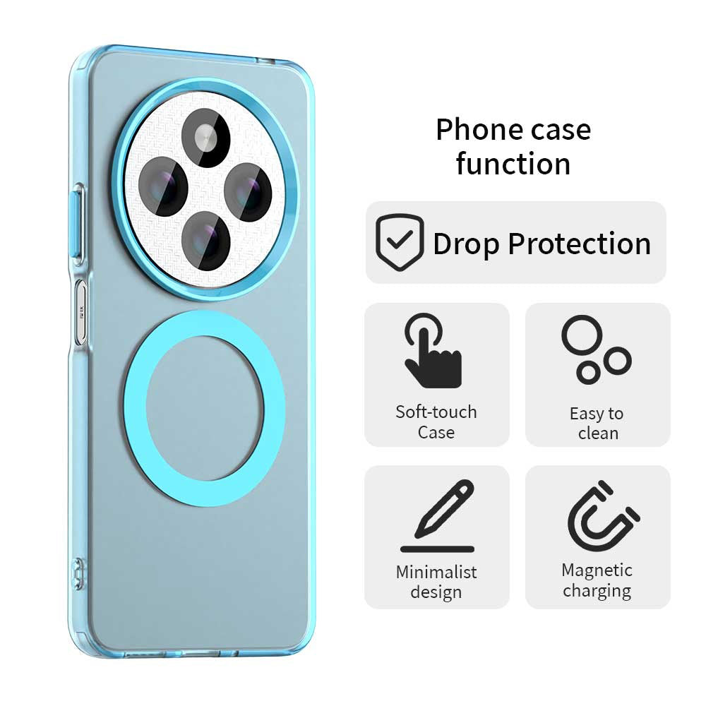 MagSafe-Hülle für Xiaomi Poco C75 / Redmi 14C, Techsuit, CandyCase, Blau