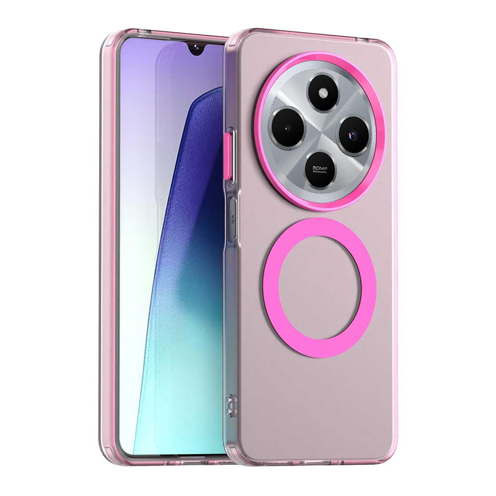MagSafe Case for Xiaomi Poco C75 / Redmi 14C, Techsuit, CandyCase, Pink
