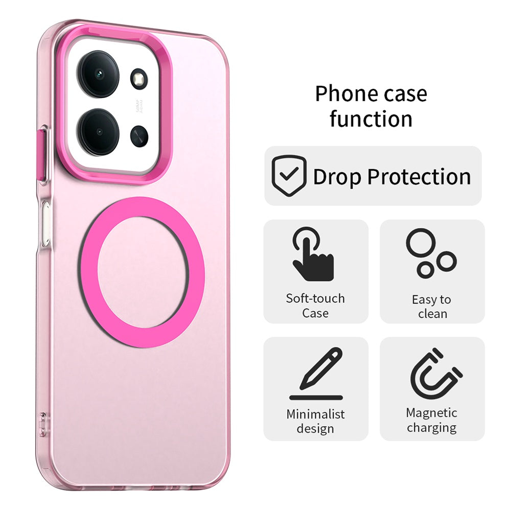 MagSafe-Hülle für Xiaomi Poco C85 4G / Redmi 15C 5G / 15C 4G, Techsuit, CandyCase, Rosa
