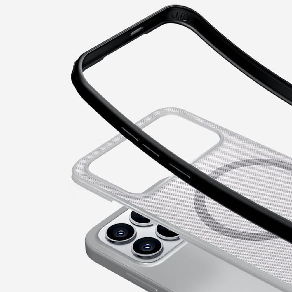 MagSafe-Hülle für Xiaomi Poco F8 Pro, Nillkin, Super Shield Pro, Schwarz Transparent