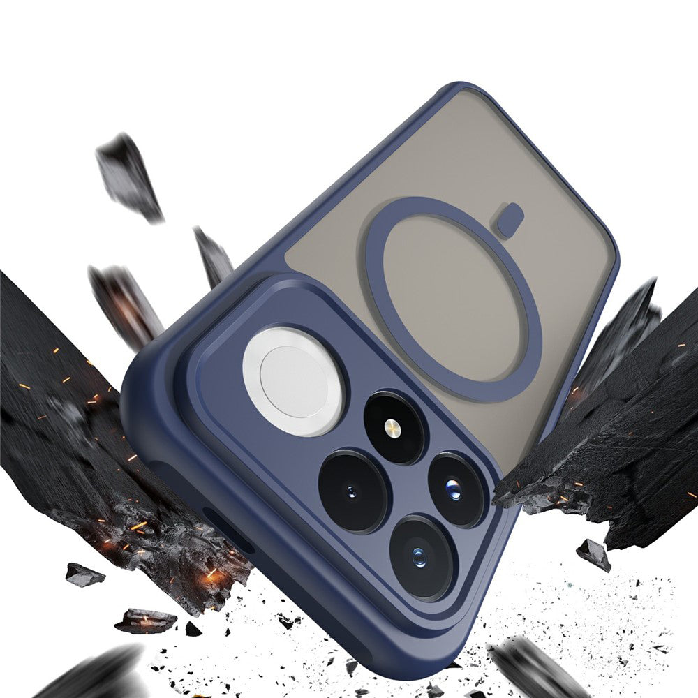 MagSafe-Hülle für Xiaomi Poco F9 Pro, Techsuit, HaloFrost II, Marineblau
