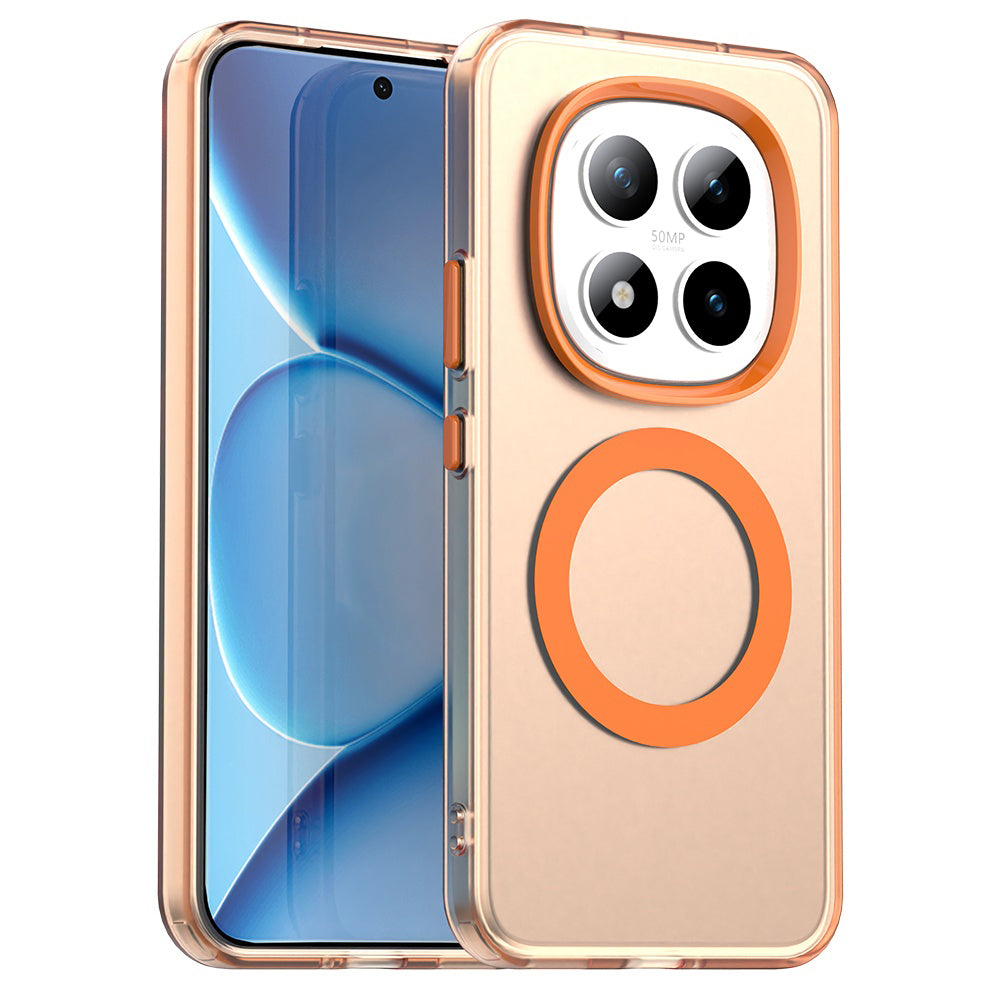 MagSafe Hülle für Xiaomi Poco M8 Pro / Redmi Note 15 Pro+ 5G, Techsuit, CandyCase, Orange