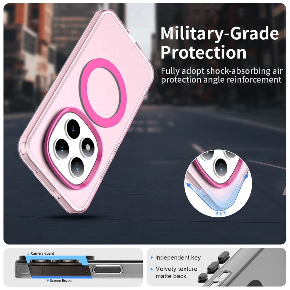 MagSafe Hülle für Xiaomi Poco M8 Pro / Redmi Note 15 Pro+ 5G, Techsuit, CandyCase, Rosa