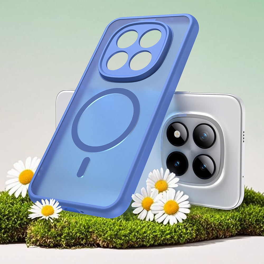 MagSafe Case for Xiaomi Poco M8 Pro / Redmi Note 15 Pro+ 5G, Techsuit, HaloFrost II, Blue