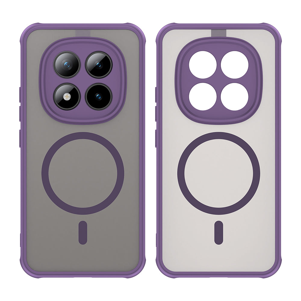 MagSafe Hülle für Xiaomi Poco M8 Pro / Redmi Note 15 Pro+ 5G, Techsuit, HaloFrost II, Lila