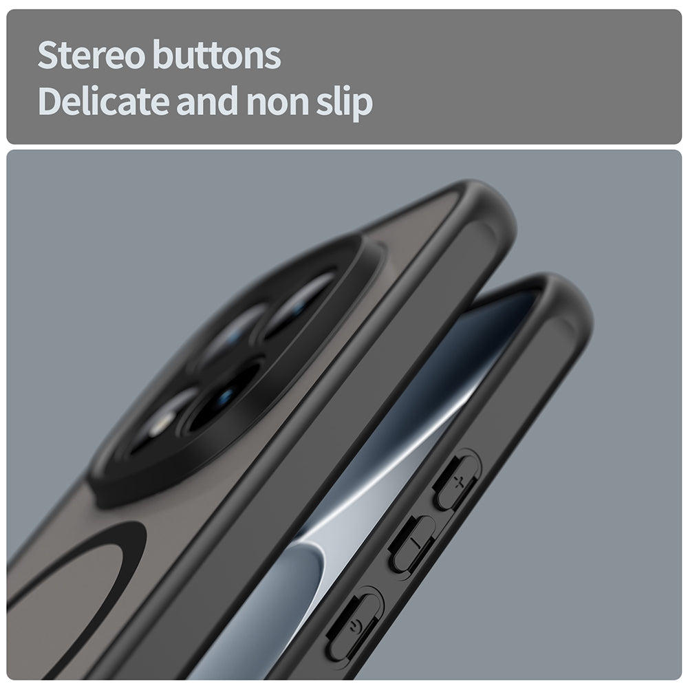 MagSafe Hülle für Xiaomi Poco M8 Pro / Redmi Note 15 Pro+ 5G, Techsuit, HaloFrost II, Schwarz