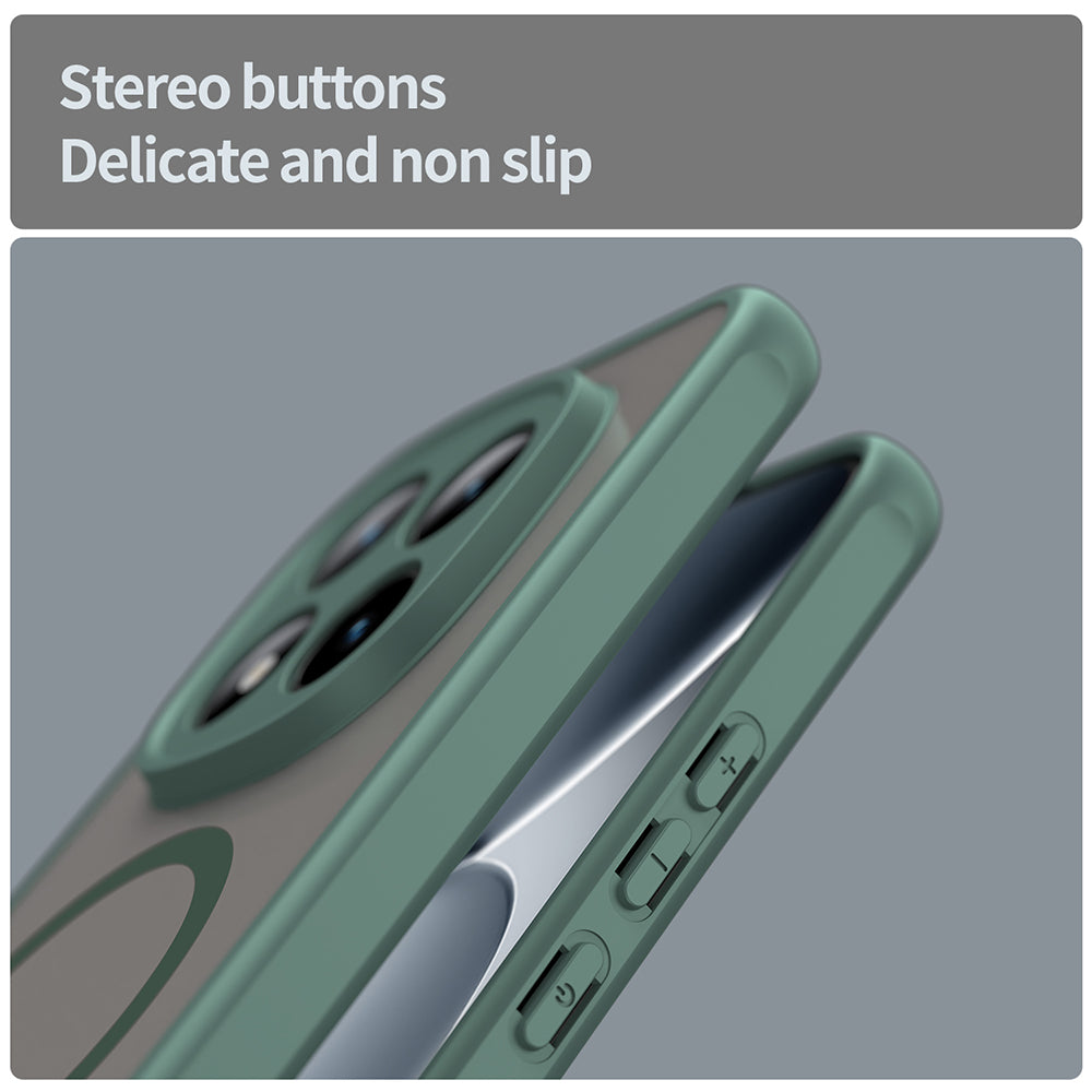 MagSafe Hülle für Xiaomi Poco M8 Pro / Redmi Note 15 Pro+ 5G, Techsuit, HaloFrost II, Grün