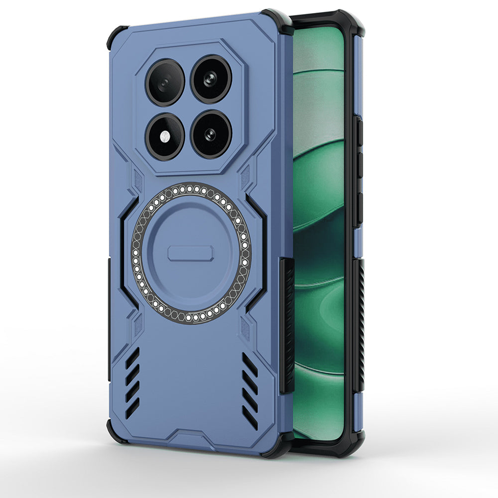 MagSafe-Hülle für Xiaomi Poco X7 / Redmi Note 14 Pro 5G, Techsuit, ArmorMag, Blau