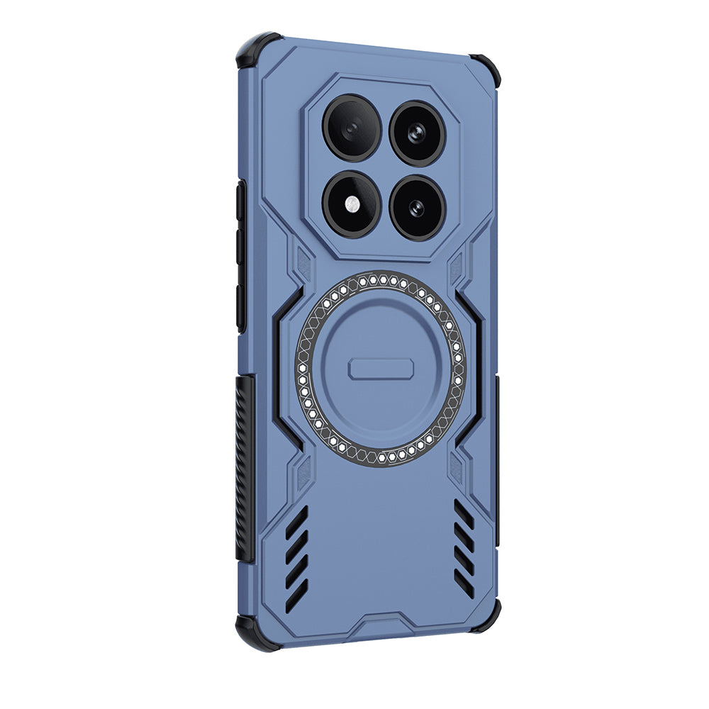 MagSafe-Hülle für Xiaomi Poco X7 / Redmi Note 14 Pro 5G, Techsuit, ArmorMag, Blau