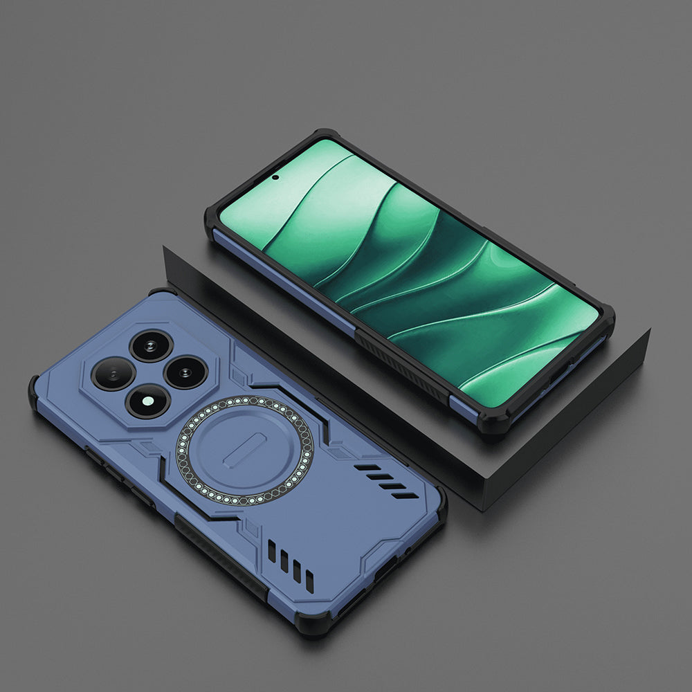 MagSafe-Hülle für Xiaomi Poco X7 / Redmi Note 14 Pro 5G, Techsuit, ArmorMag, Blau