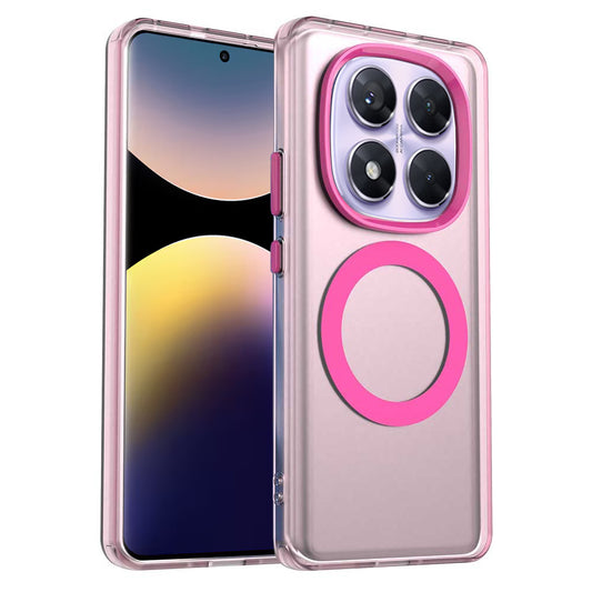 MagSafe-Hülle für Xiaomi Poco X7 / Redmi Note 14 Pro 5G, Techsuit, CandyCase, Rosa